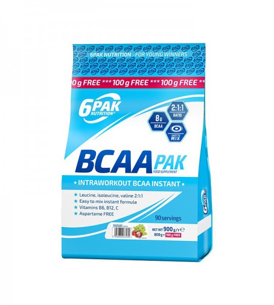 6PAK Nutrition BCAA Pak 2:1:1 Instant (900 грамм)