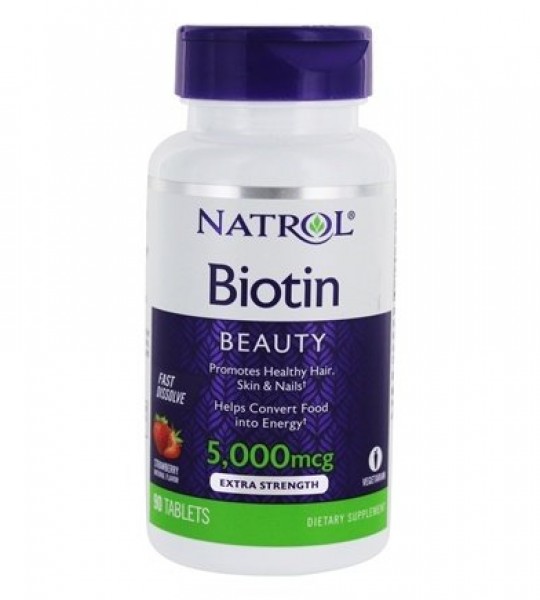 Natrol Biotin Beauty 5000 мкг (90 табл)