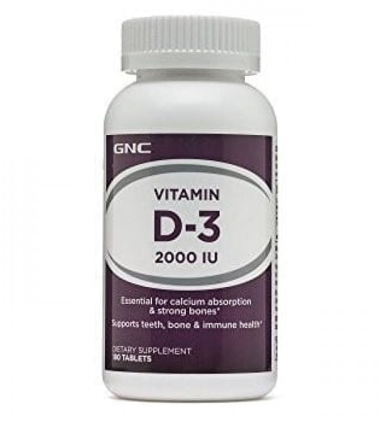 GNC Vitamin D-3 2000 IU (180 капс)