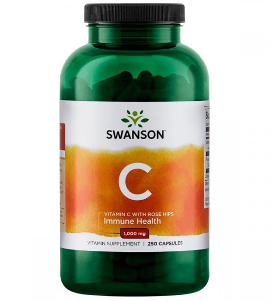 Swanson Premium Vitamin C with Rose Hips 1000 мг (250 капс)