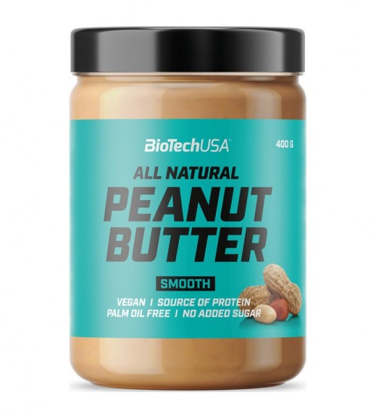BioTech (USA) All Natural Peanut Butter Smooth 400 грам