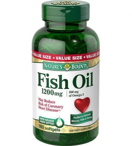 Nature`s Bounty Fish Oil 1200 мг (180 капс)