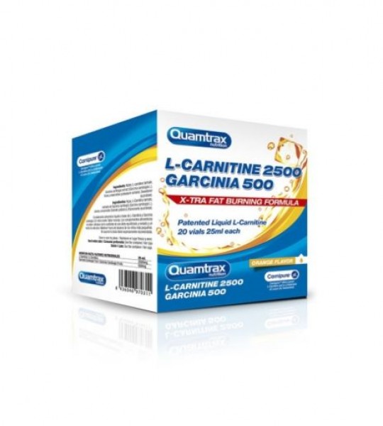 Quamtrax L-Сarnitine 2500+ Garcinia 500 (20х25 мл)