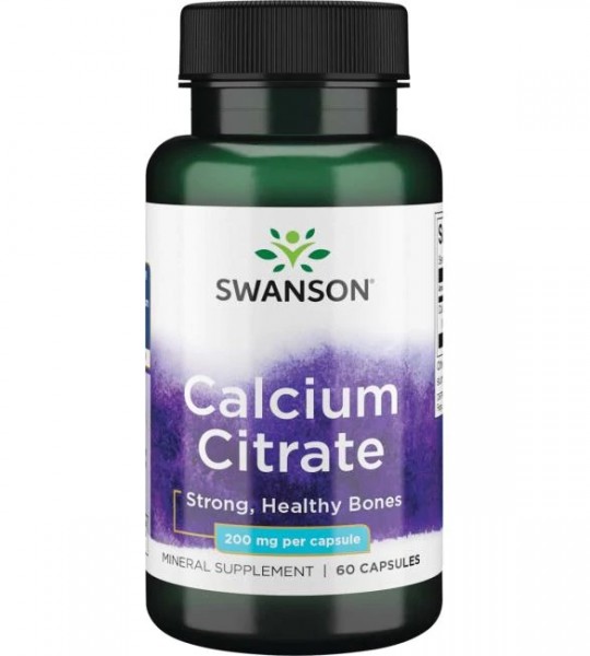 Swanson Calcium Citrate 200 мг (60 капс)