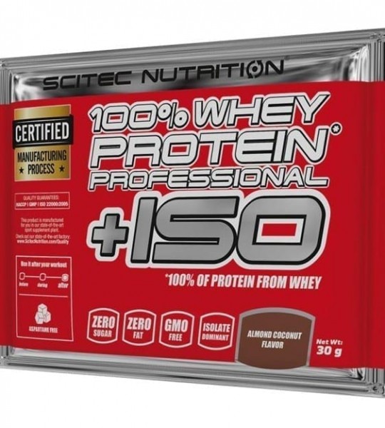 Scitec Nutrition 100% Whey Protein Professional +ISO 30 грамм