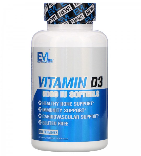 EVLution Vitamin D3 5000 IU (120 капс)
