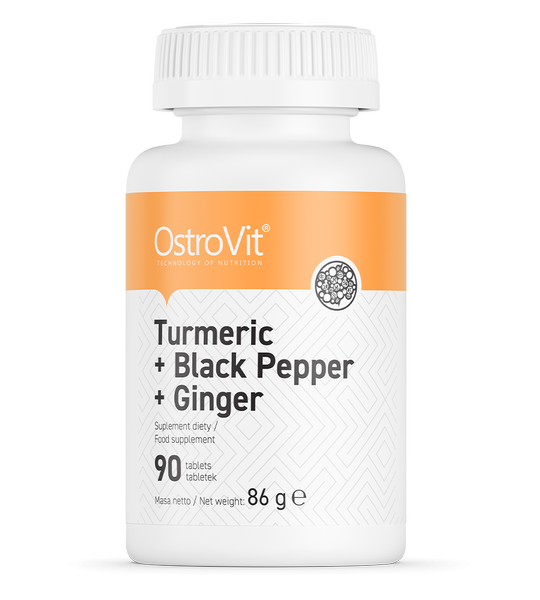 OstroVit Turmeric + Black Pepper + Ginger 90 табл