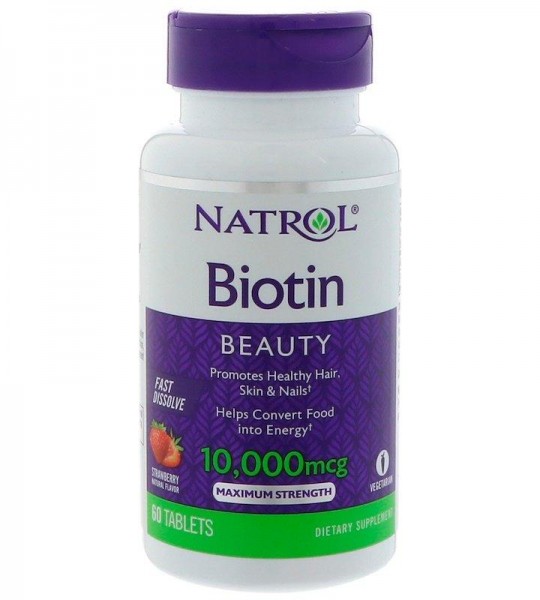 Natrol Biotin Beauty 10 000 мкг (60 табл)