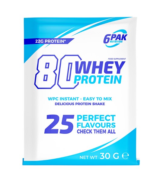 6PAK Nutrition 80 Whey Protein 30 грам