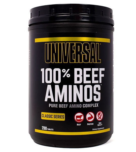 Universal Nutrition 100% Beef Aminos 200 табл