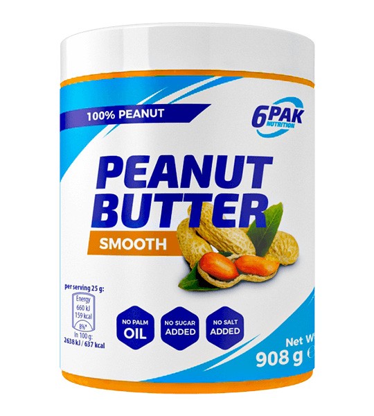 6PAK Nutrition Peanut butter Smooth 908 грам