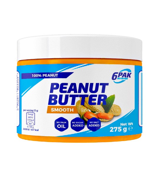 6PAK Nutrition Peanut butter Smooth 275 грамм