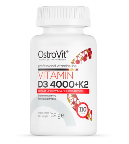 OstroVit Vitamin D3 4000+K2 (110 таб)