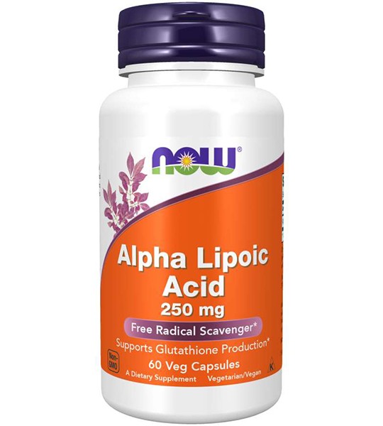 NOW Alpha Lipoic Acid 250 мг Veg Capsules (60 капс)