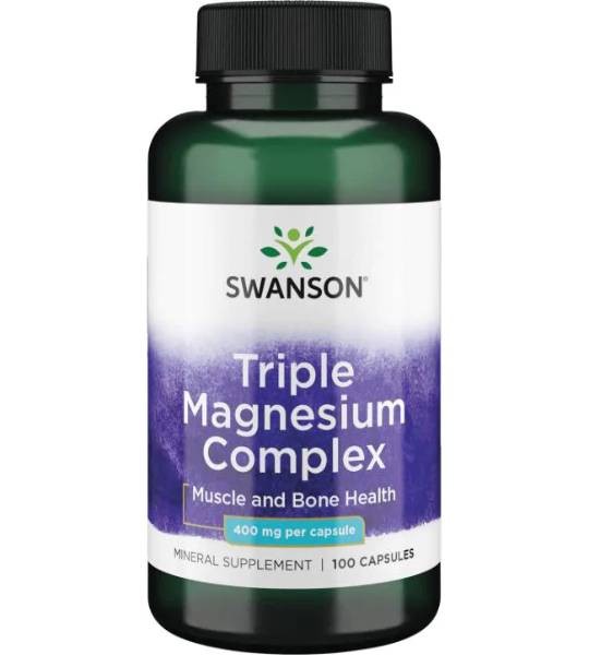 Swanson Triple Magnesium Complex 400 мг (100 капс)