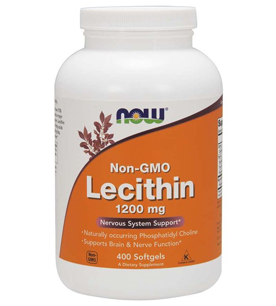 NOW Lecithin Non-GMO 1200 mg Softgels (400 капс)