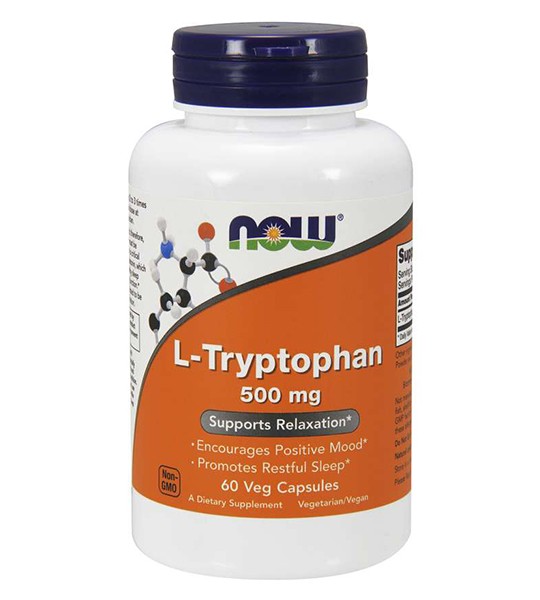 NOW L-Tryptophan 500 mg Veg Capsules (60 капс)