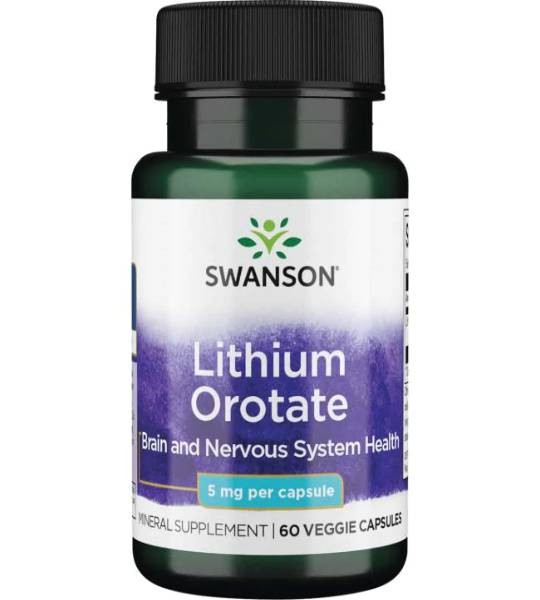 Swanson Lithium Orotate 5 мг (60 капс)