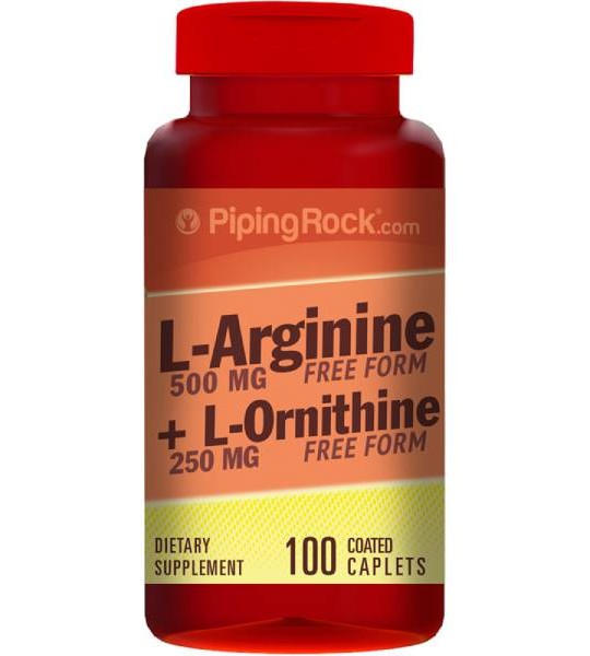 Piping Rock L-Arginine & Ornitine 500/250  мг 100 табл