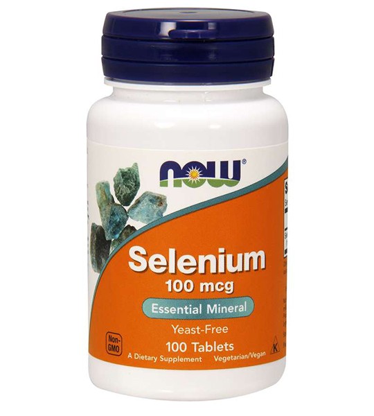 NOW Selenium 100 mcg (100 табл)