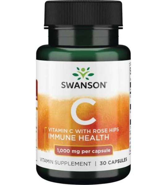 Swanson Vitamin C with Rose Hips 1000 мг (30 капс)
