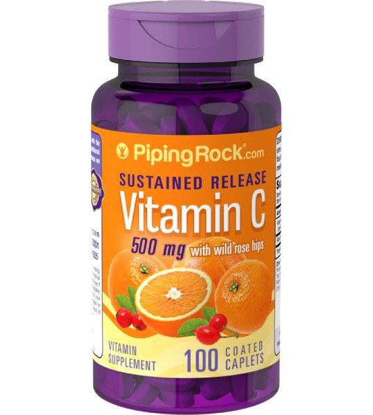 Piping Rock Vitamin C 500 мг with Bioflavonoids & Rose Hips (100 табл)