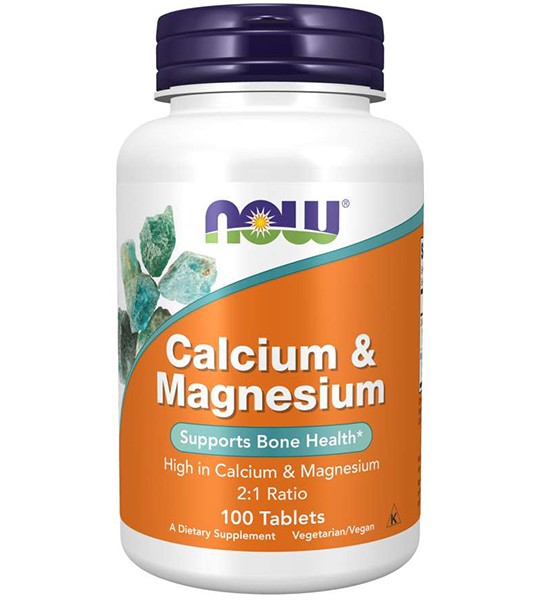 NOW Calcium & Magnesium (100 таб)