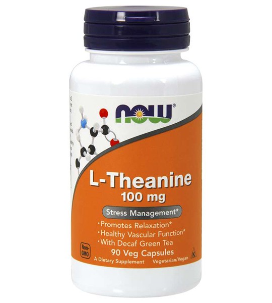 NOW L-Theanine 100 mg Veg Capsules (90 капс)