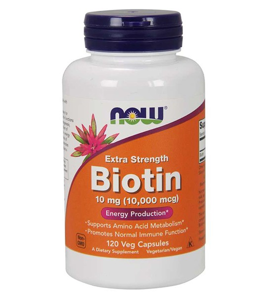 NOW Biotin 10 мг /10 000 мкг/ (120 капс)