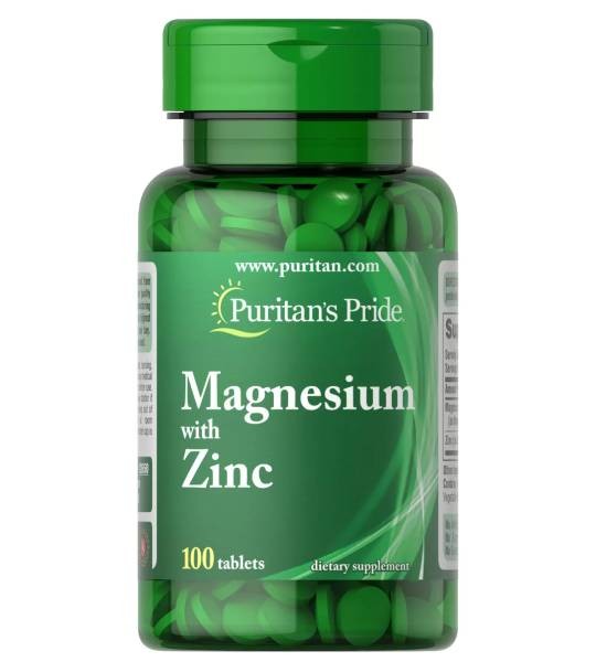 Puritan's Pride Magnesium with Zinc 100 табл