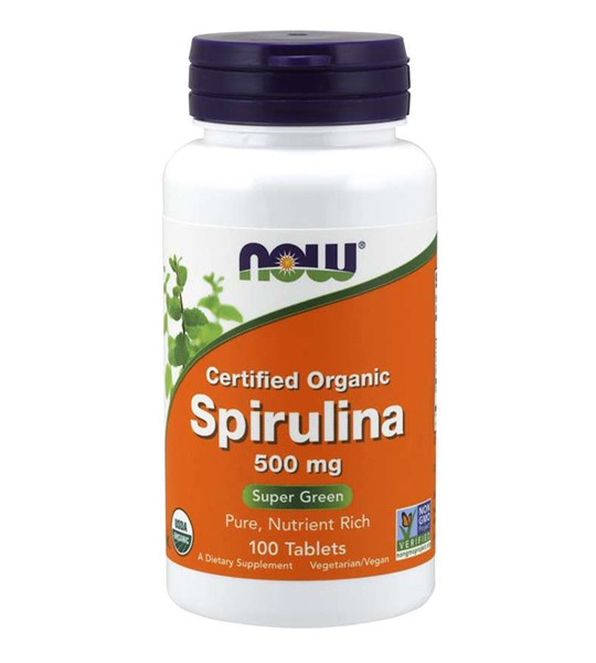 NOW Spirulina 500 мг 100 табл