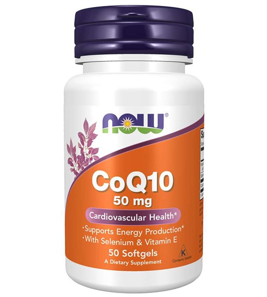 NOW CoQ10 50 мг + VIT E (50 капс)