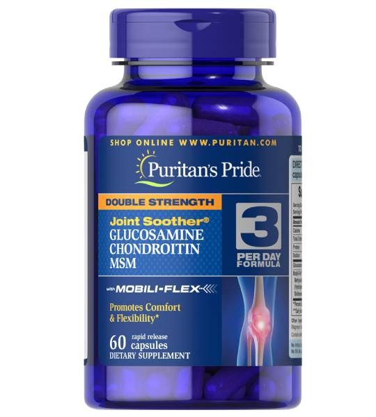 Puritan's Pride Glucosamine Chondroitin MSM Double Strength (60 табл)