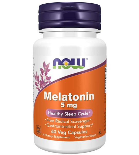 NOW Melatonin 5 mg 60 капс