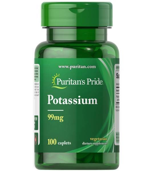 Puritan's Pride Potassium 99 мг (100 табл)