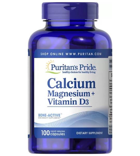 Puritan's Pride Calcium Magnesium Vitamin D3 (100 капс)