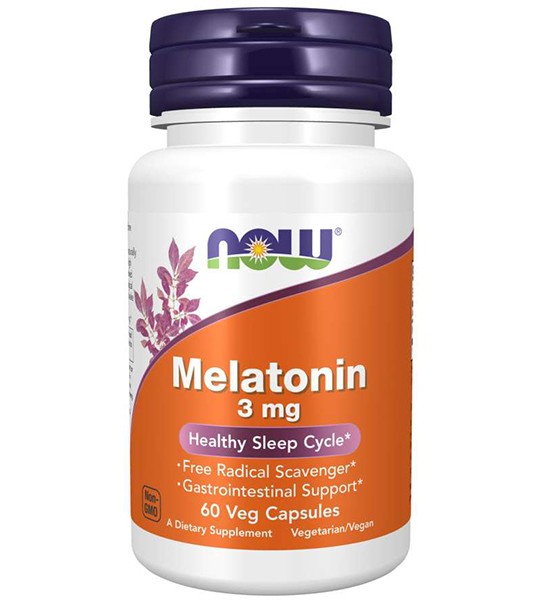 NOW Melatonin 3 мг 60 капс