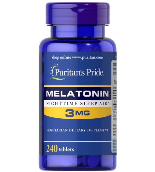 Puritan's Pride Melatonin 3 mg (240 табл)