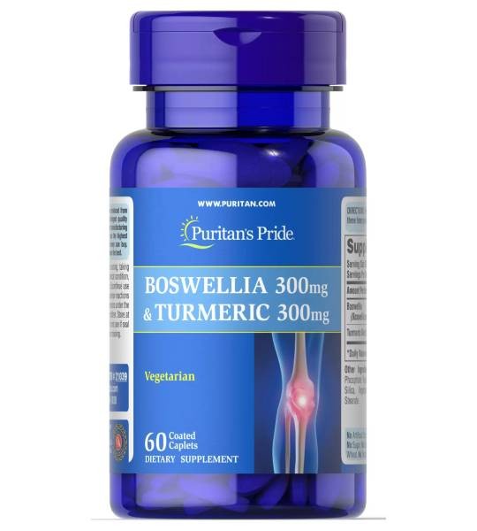 Puritan's Pride Boswellia & Turmeric 300 mg / 300 mg (60 табл)