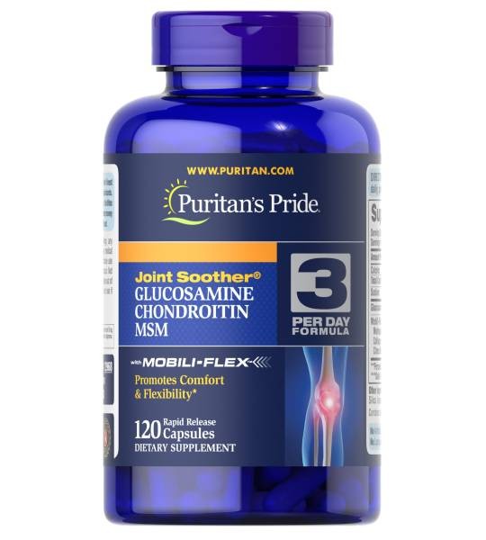 Puritan's Pride Glucosamine Chondroitin MSM Double Strength (120 капс)