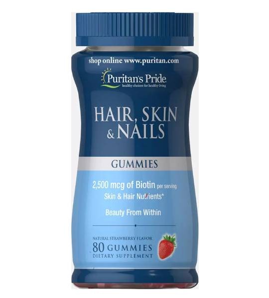 Puritan's Pride Hair Skin & Nails  +Biotin 2500 мкг (80 капc)