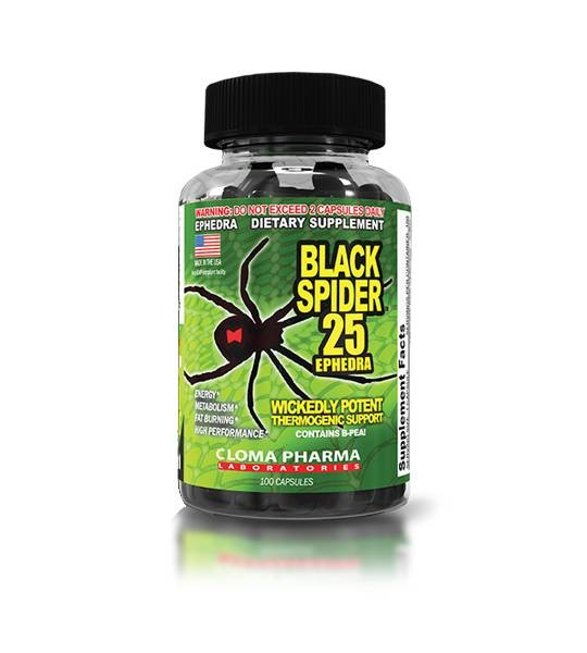 Cloma Pharma Black Spider 25 Ephedra (100 капс)
