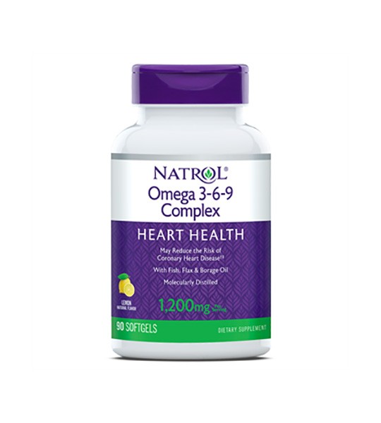 Natrol Omega 3-6-9 Complex 55% 90 капс