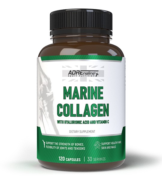Adrenaline Marine Collagen with Hyaluronic Acid and Vitamin C 120 капс