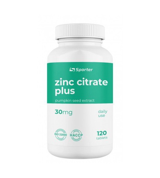 Sporter Zinc Citrate Plus 30 мг (120 капс)