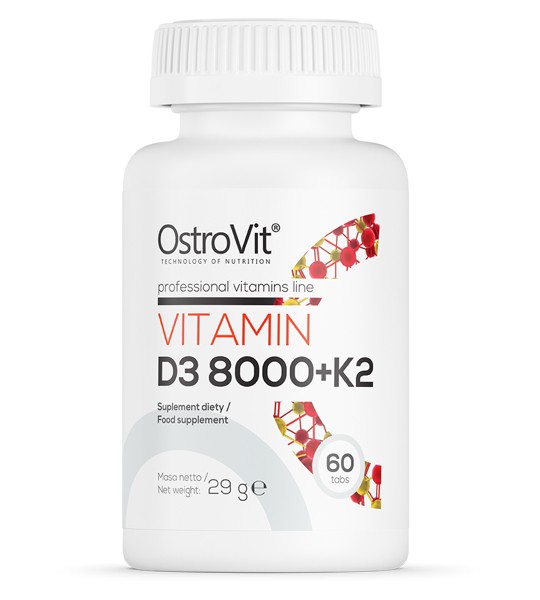 OstroVit Vitamin D3 8000 + K2 60 табл