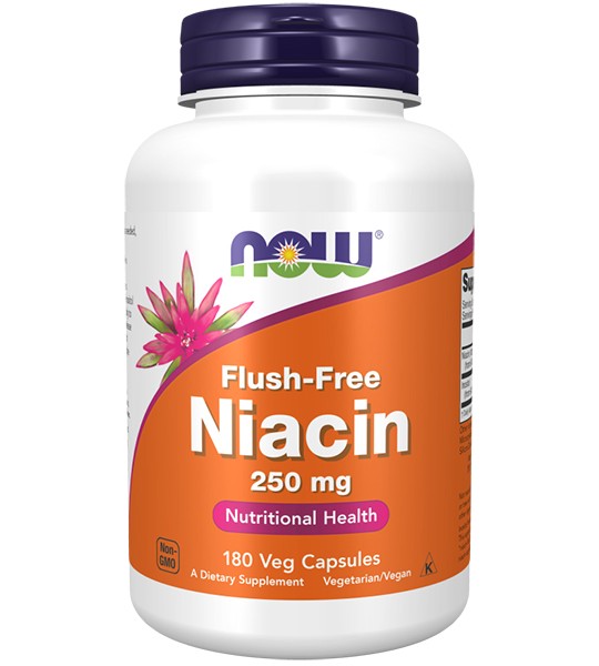 NOW Flush-Free Niacin 250 мг 180 капс