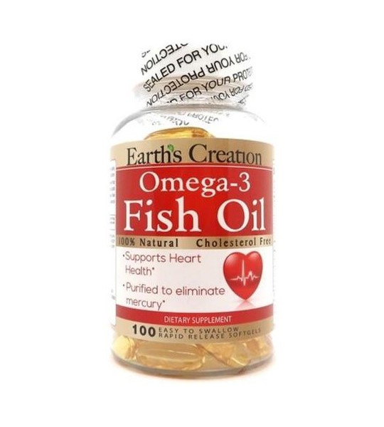 Earth's Creation Omega 3 Fish Oil 1000 мг 100 капс