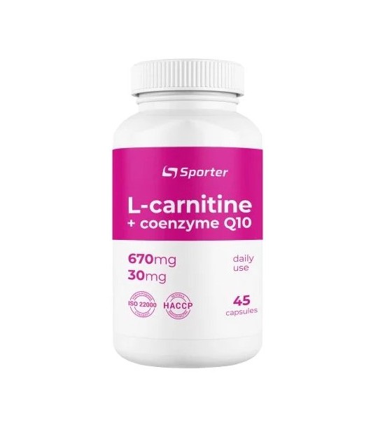 Sporter L-Carnitine +Coenzyme Q10 45 капс
