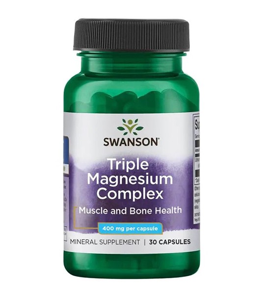 Swanson Triple Magnesium Complex 400 мкг 30 капс